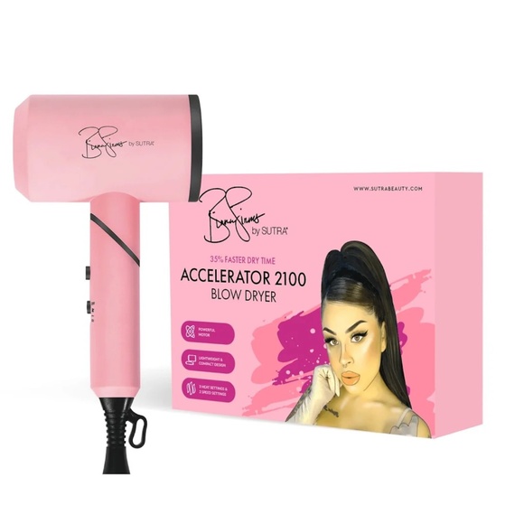 Sutra Accelerator Bianca 2100 Foldable Blow Dryer in Pink - Picture 1 of 6